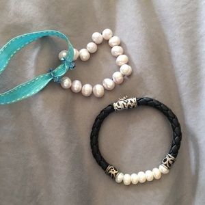 Genuine Pearl bracelets. Selling as pair